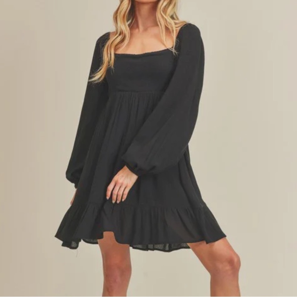 AEMI & Co Black Taya dress